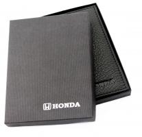 Бумажник водителя Honda (Хонда) Натуральная кожа.Черный