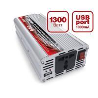 Автомобильный инвертор 12/220V IN-1300W