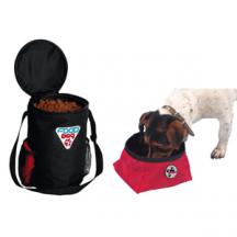 Дорожный набор для животных Trixie (миска 1,8л., сумка для корма на 1,5кг) Германия