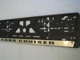 Комплект пластиковых рамок с вставкой из нержавеющей стали Land Cruiser