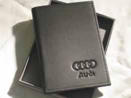 Бумажник Audi (Ауди) Натуральная кожа.Черный
