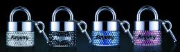 Ароматизатор воздуха из кристаллов  серия PADLOCK голубой