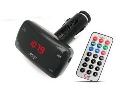 USB MP3 плеер + FM трансмиттер в авто с дисплеем и пультом ДУ AVS F193