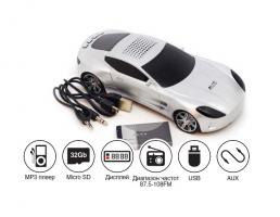 Портативная стереоколонка в автомобиль AVS C-7035FM(USB/FM/microSD)