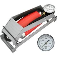 Насос ножной одноцилиндровый Classic c манометром, 80х130 мм