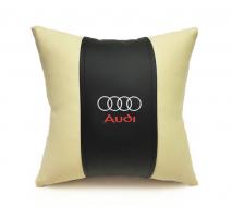 Автомобильная подушка из эко-кожи AUDI