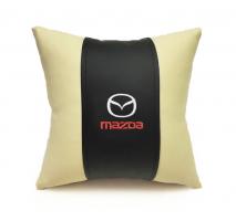 Автомобильная подушка из эко-кожи MAZDA