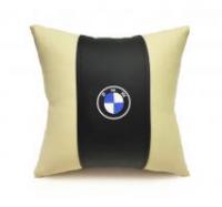 Автомобильная подушка из эко-кожи BMW