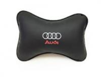 Подушка-подголовник из эко-кожи AUDI