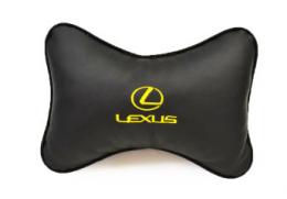 Подушка-подголовник из эко-кожи LEXUS