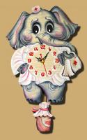 Часы настенные с маятником Слоненок