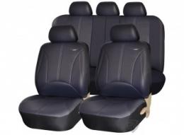 Авточехлы на сидения  Imperial Эко-кожа (Черный) к-н, 3м, S, L