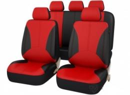 Авточехлы на сидения  Imperial эко-кожа (Красный) к-н, 3м, L 