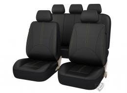 Авточехлы на сидения PSV IMPERIAL NEXT (Черный/отстрочка бежевая) L, перфорированная эко-кожа 