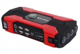 Аварийный автомобильный пусковой стартер Power Bank 89800mAh, 12V, 4USB, 300/600A, (газ,бензин-8,0л; дизель-6,0л)